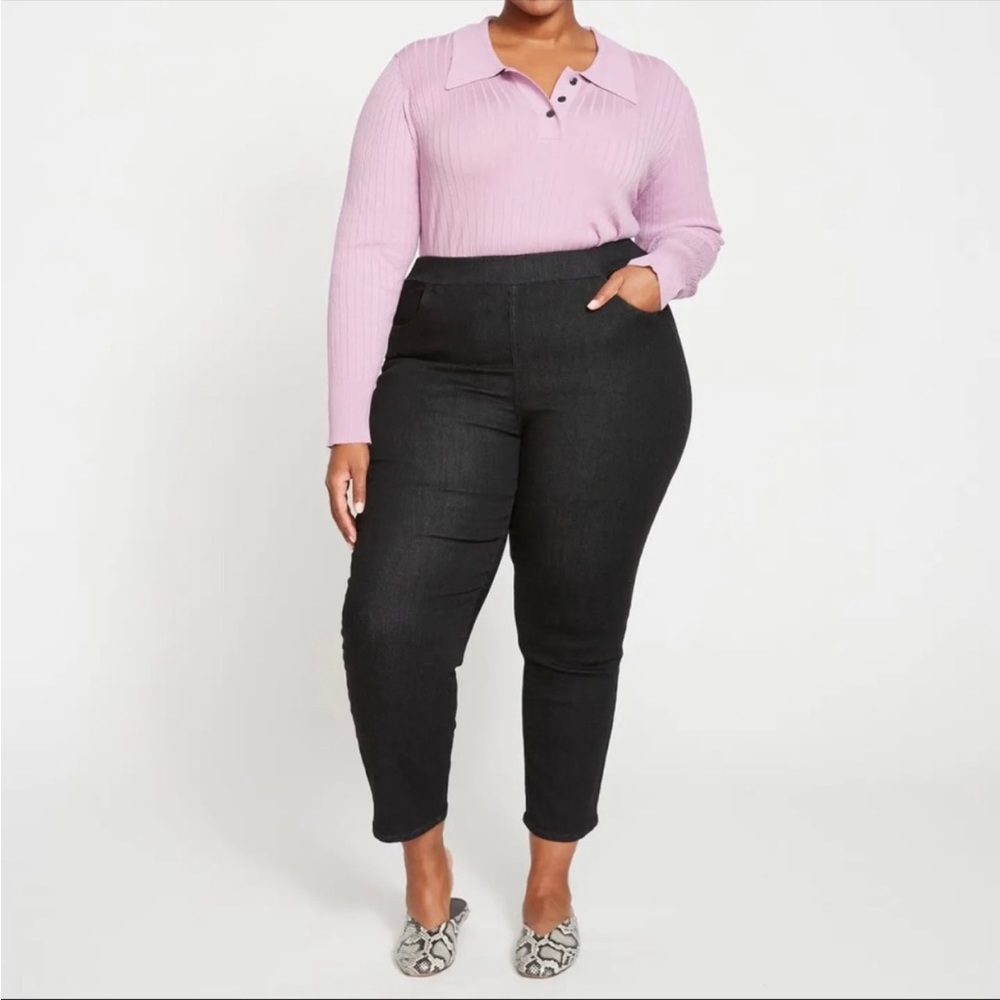 Universal Standard ComfortDenim Dont Call Them Jeggings Black Medium 18-20